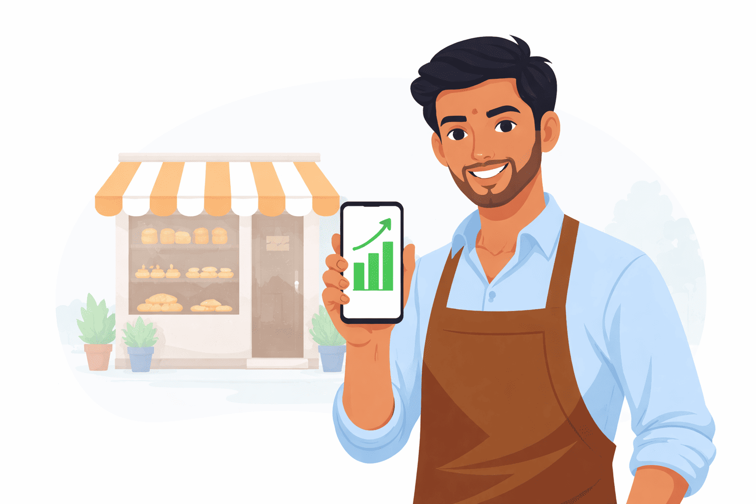 Indian small business owner digital marketing se apni bakery ki sales 3 guna badhata hai — DigiVyn success story